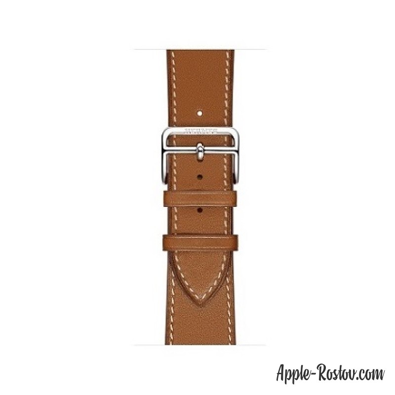 Apple Watch Hermes 38 mm silver/Simple Tour Barenia leather Fauve colors